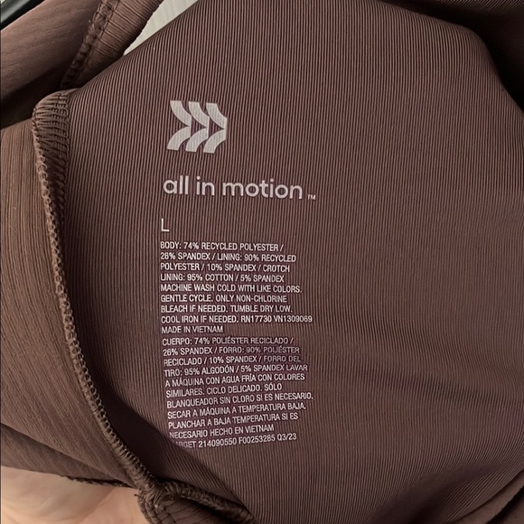 NWT All In Motion Ribbed Brown Jumpsuit - Picture 10 of 10